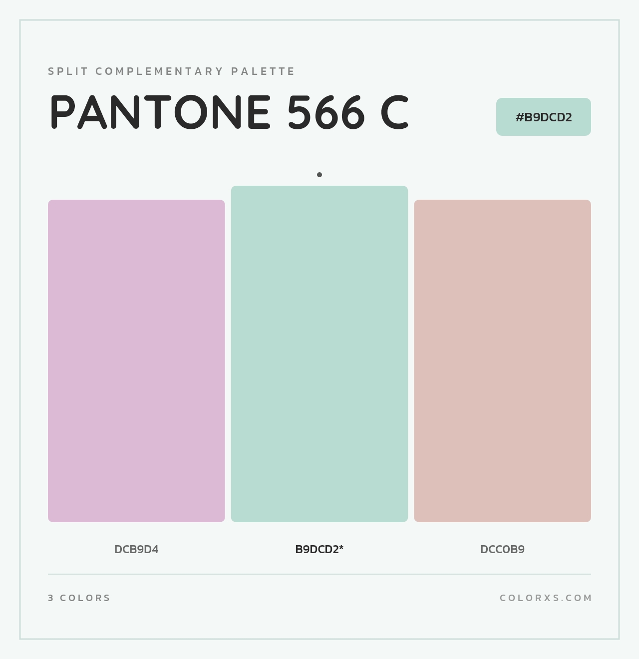 PANTONE 566 C - Split-Complementary Color Palette