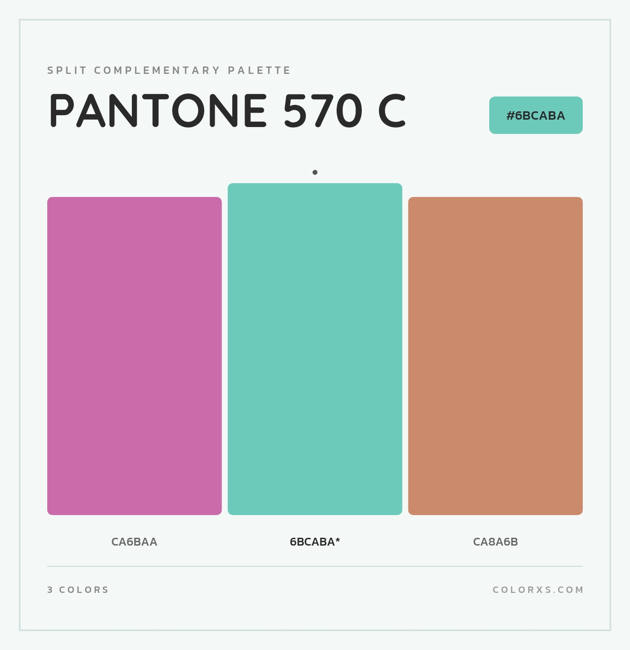 PANTONE 570 C - Split-Complementary Color Palette