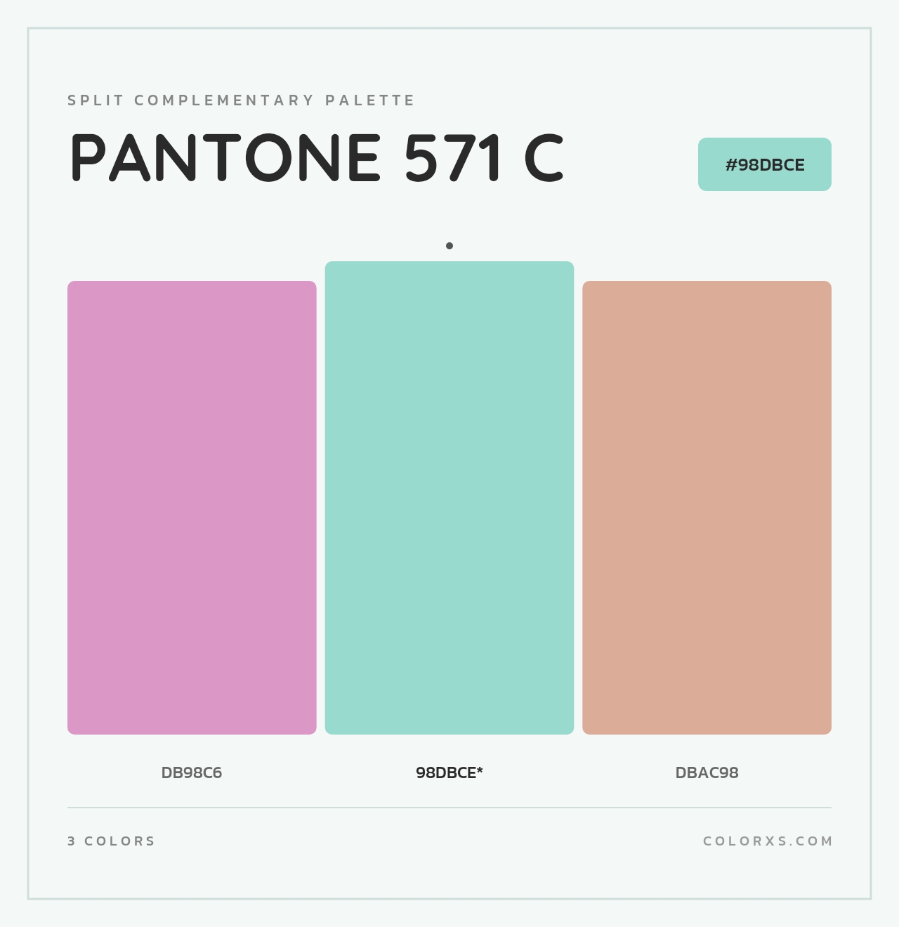 PANTONE 571 C - Split-Complementary Color Palette