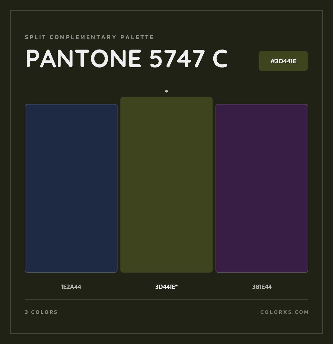 PANTONE 5747 C - Split-Complementary Color Palette
