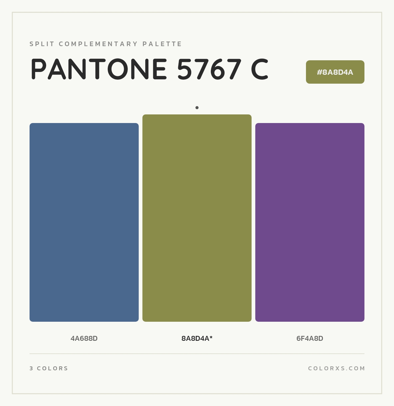 PANTONE 5767 C - Split-Complementary Color Palette
