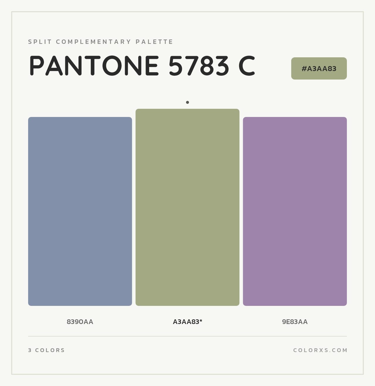 PANTONE 5783 C - Split-Complementary Color Palette