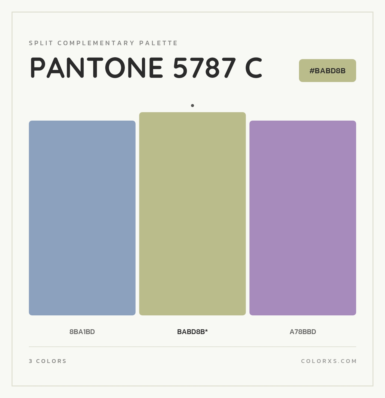 PANTONE 5787 C - Split-Complementary Color Palette