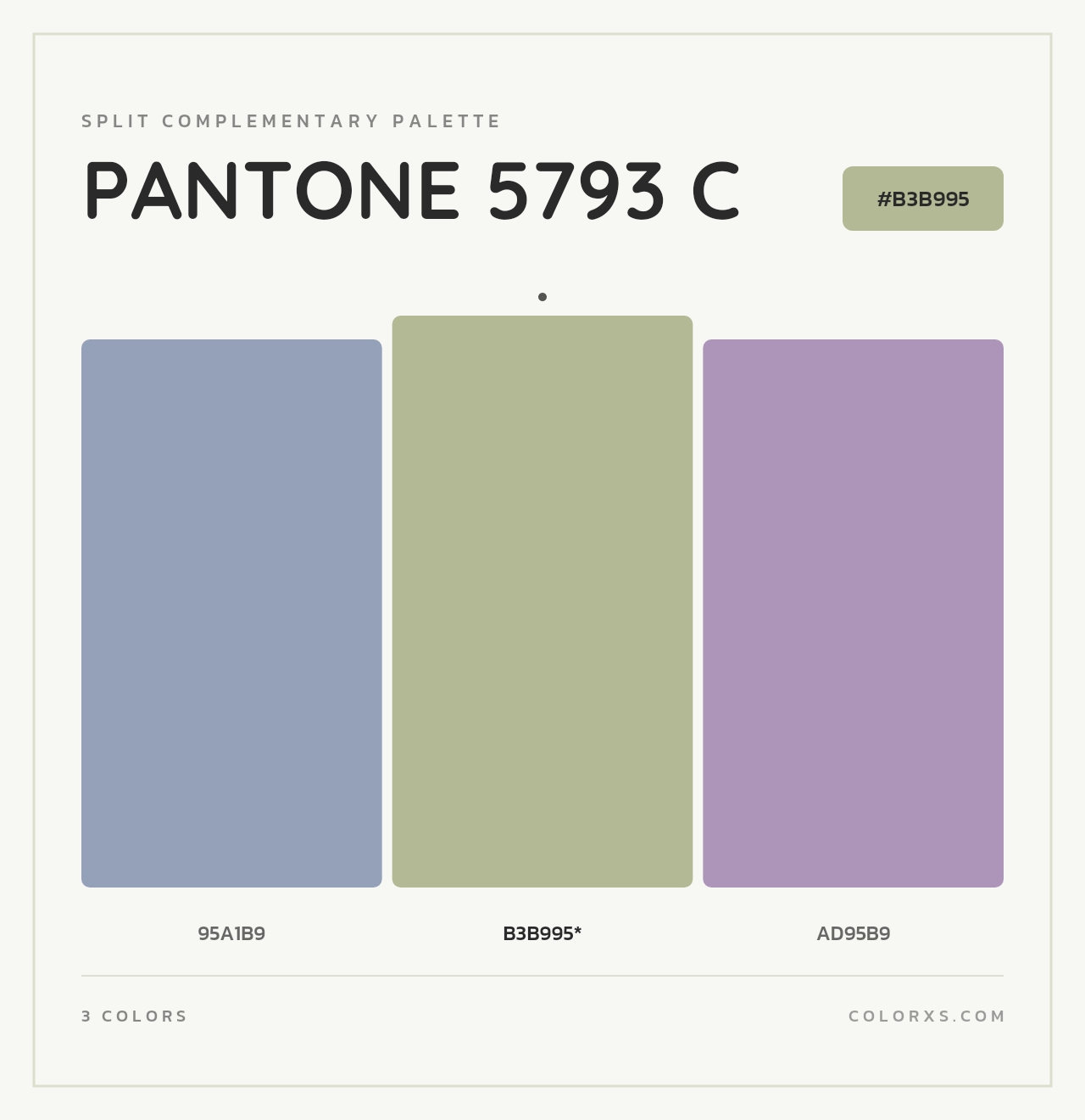PANTONE 5793 C - Split-Complementary Color Palette