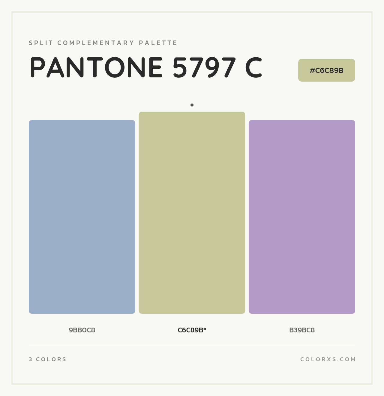PANTONE 5797 C - Split-Complementary Color Palette