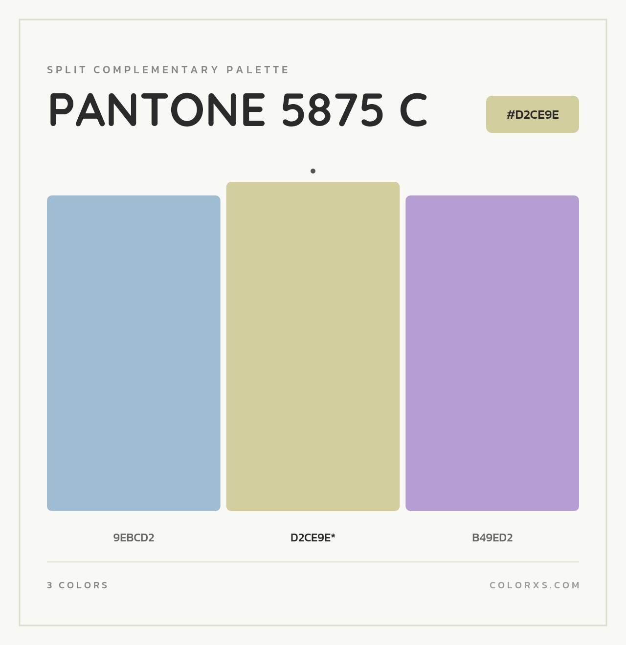 PANTONE 5875 C - Split-Complementary Color Palette