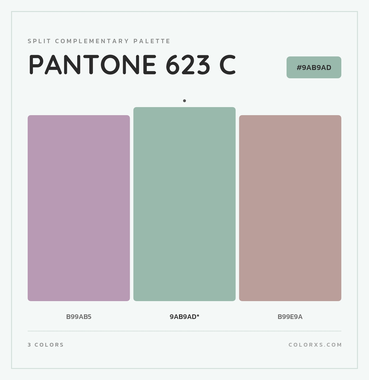 PANTONE 623 C - Split-Complementary Color Palette