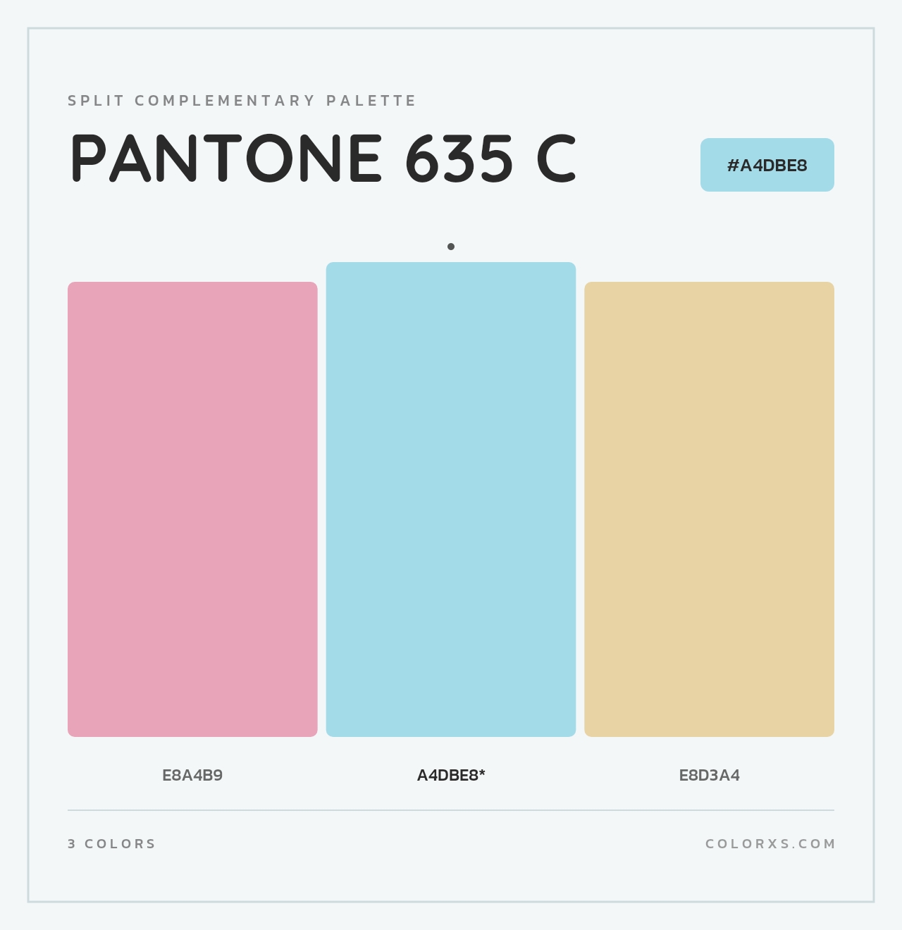 PANTONE 635 C - Split-Complementary Color Palette