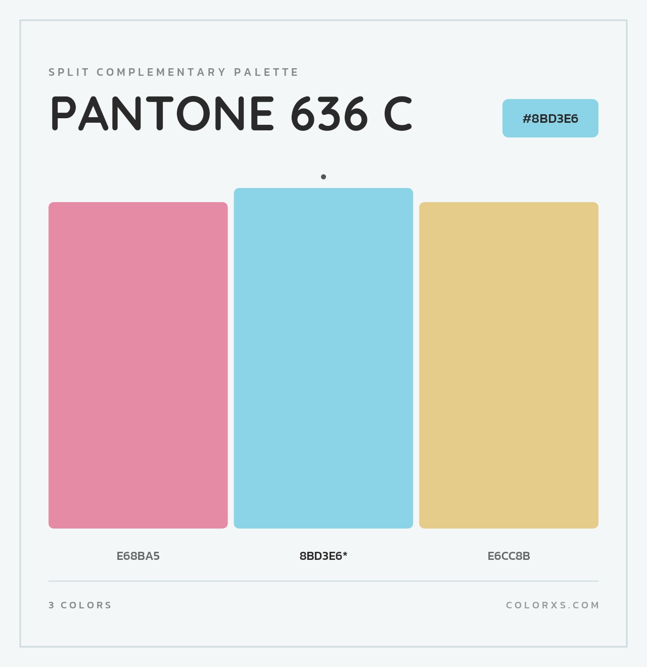 PANTONE 636 C - Split-Complementary Color Palette