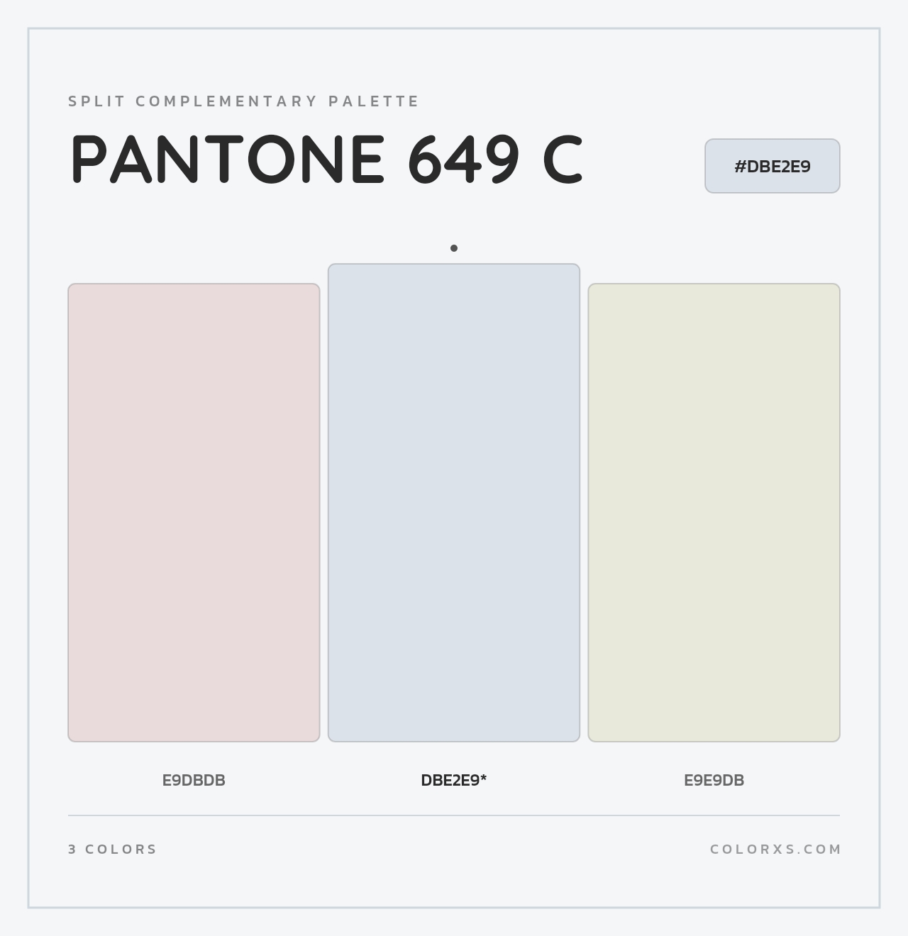 PANTONE 649 C - Split-Complementary Color Palette