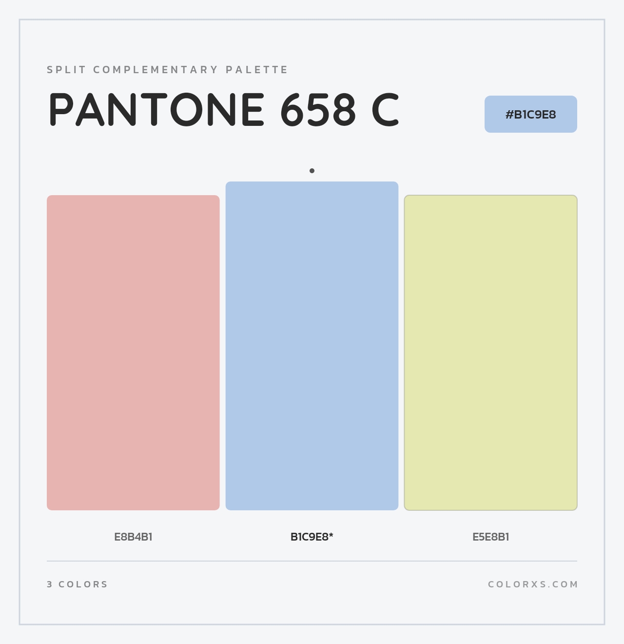 PANTONE 658 C - Split-Complementary Color Palette