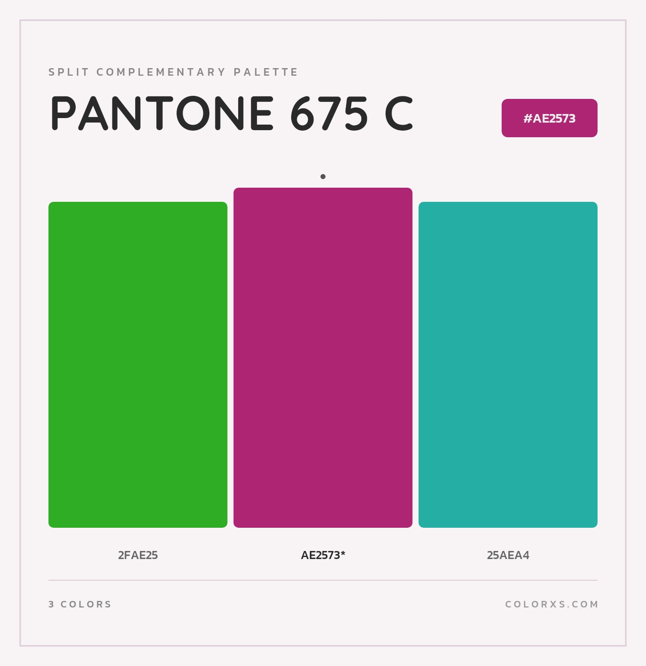 PANTONE 675 C - Split-Complementary Color Palette
