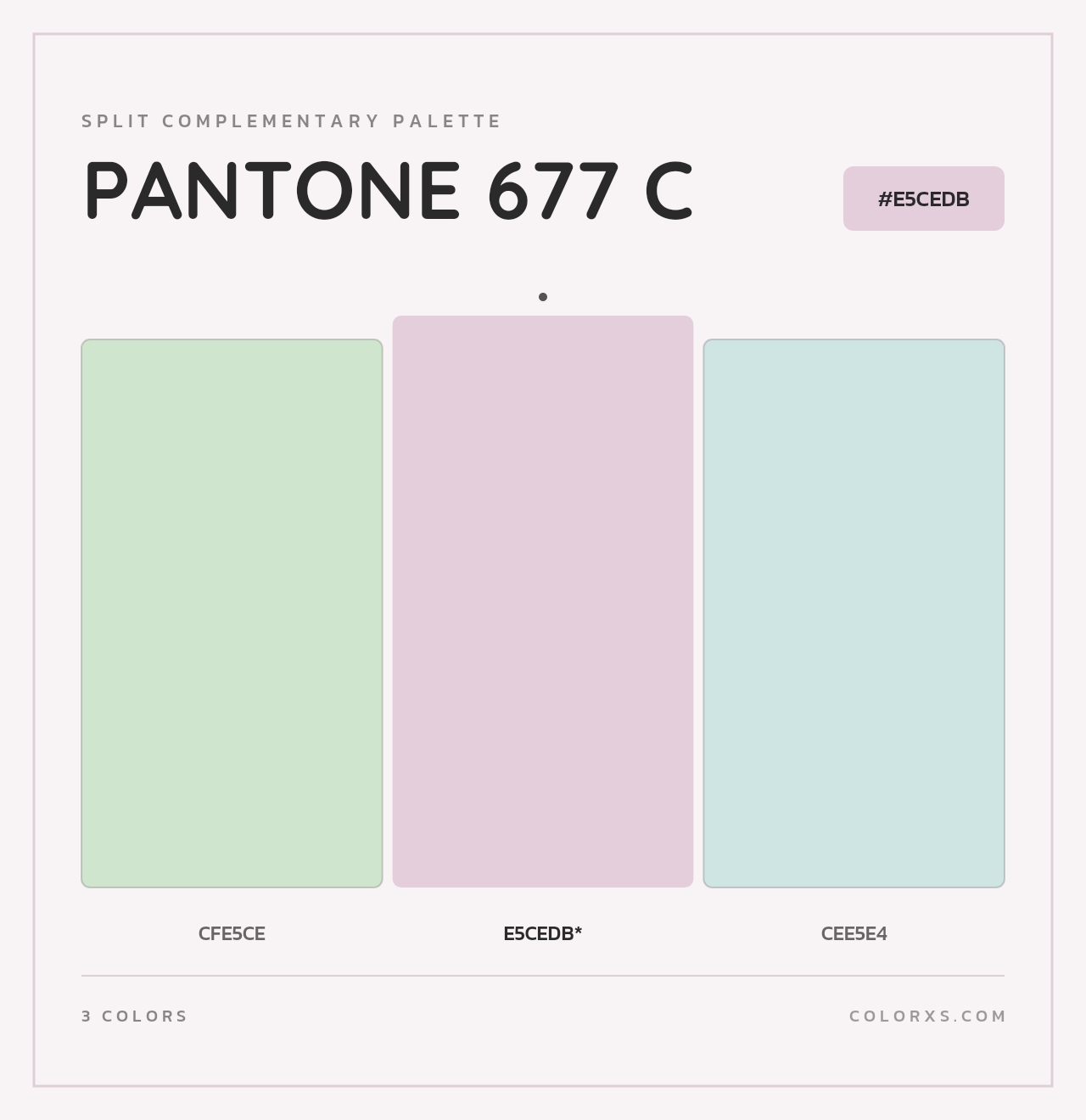 PANTONE 677 C - Split-Complementary Color Palette