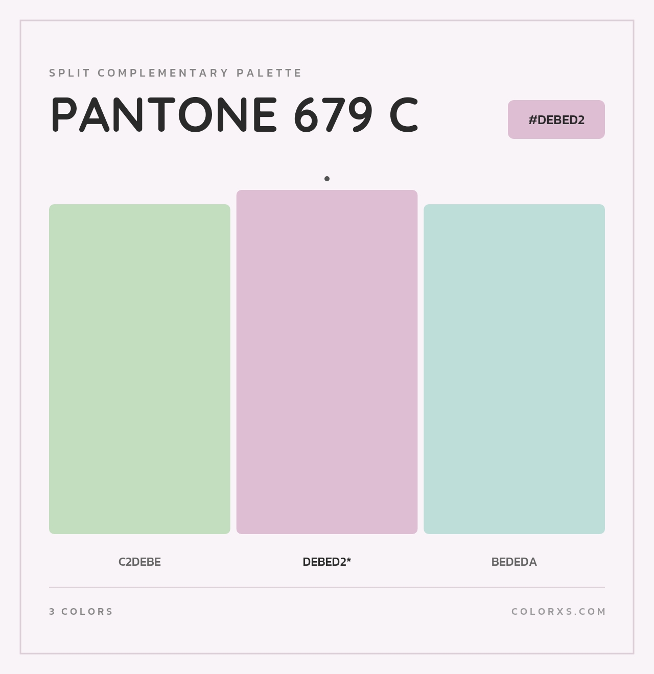 PANTONE 679 C - Split-Complementary Color Palette