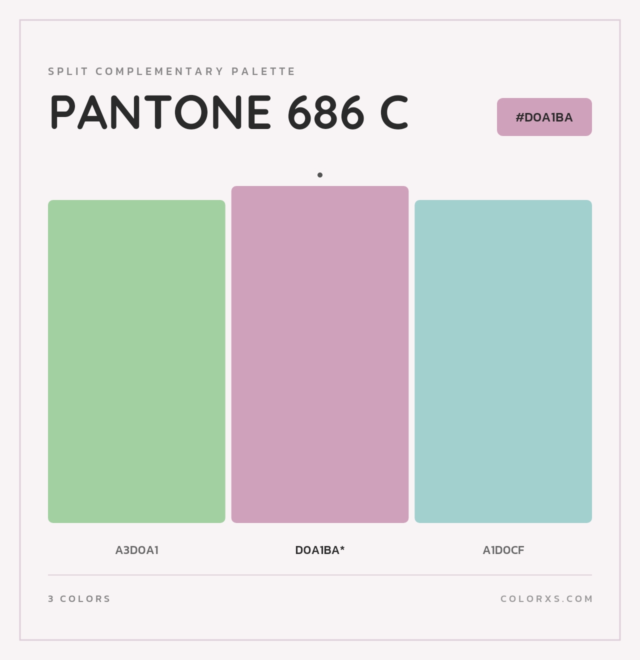 PANTONE 686 C - Split-Complementary Color Palette