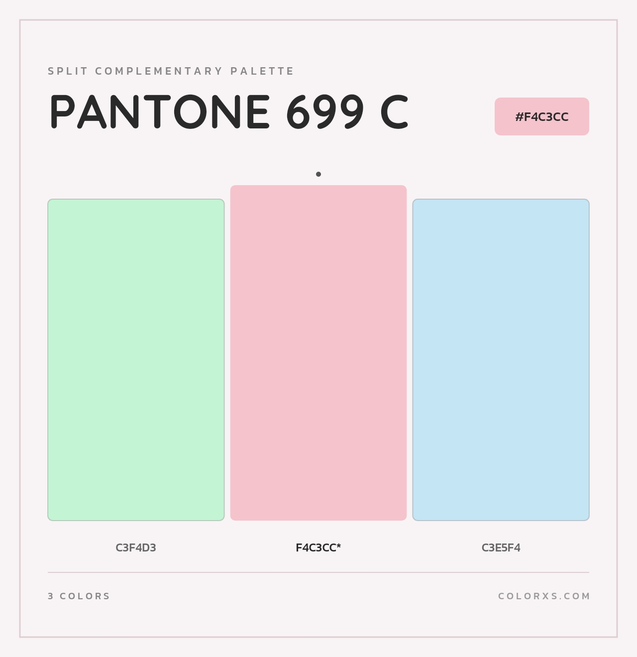 PANTONE 699 C - Split-Complementary Color Palette