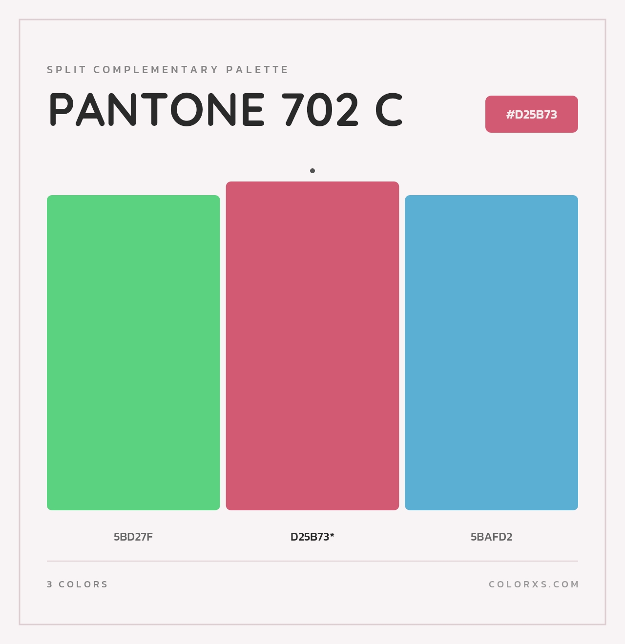 PANTONE 702 C - Split-Complementary Color Palette
