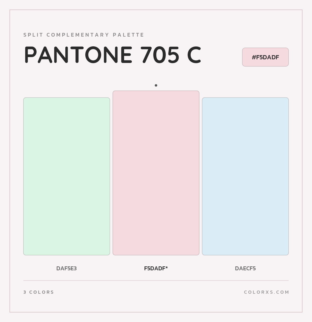 PANTONE 705 C - Split-Complementary Color Palette