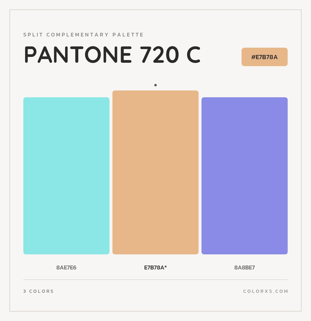 PANTONE 720 C - Split-Complementary Color Palette