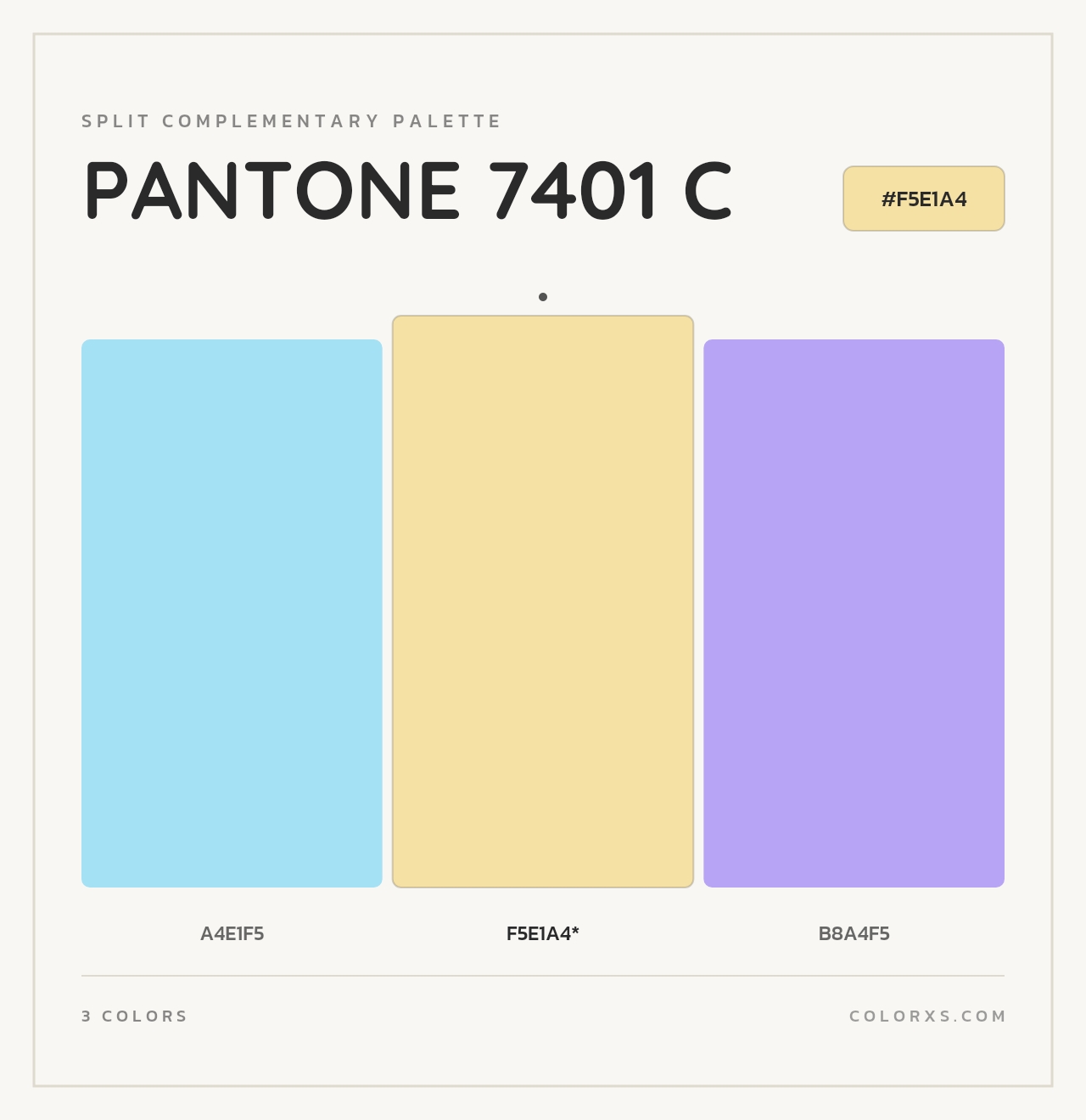PANTONE 7401 C - Split-Complementary Color Palette