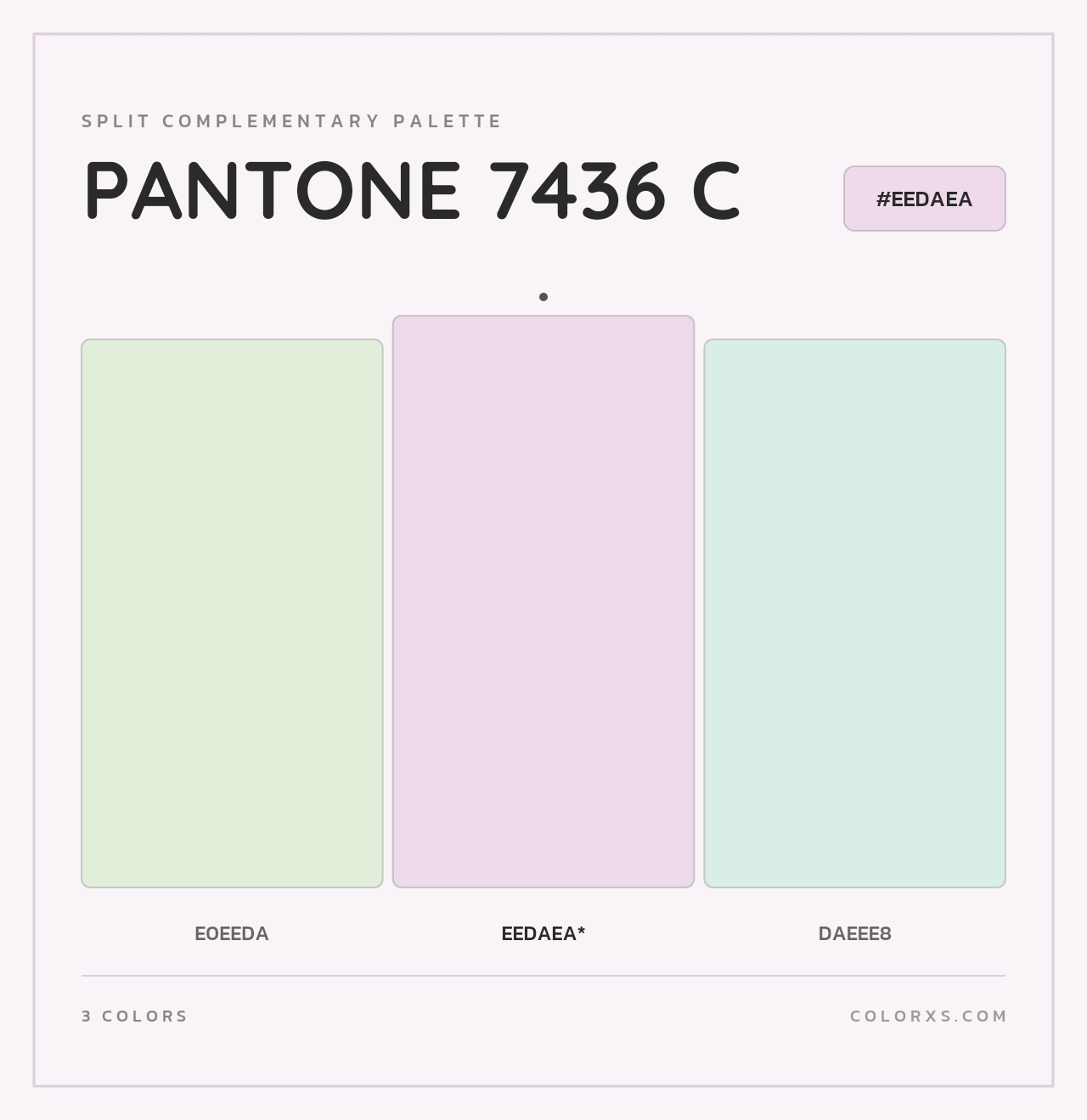 PANTONE 7436 C - Split-Complementary Color Palette
