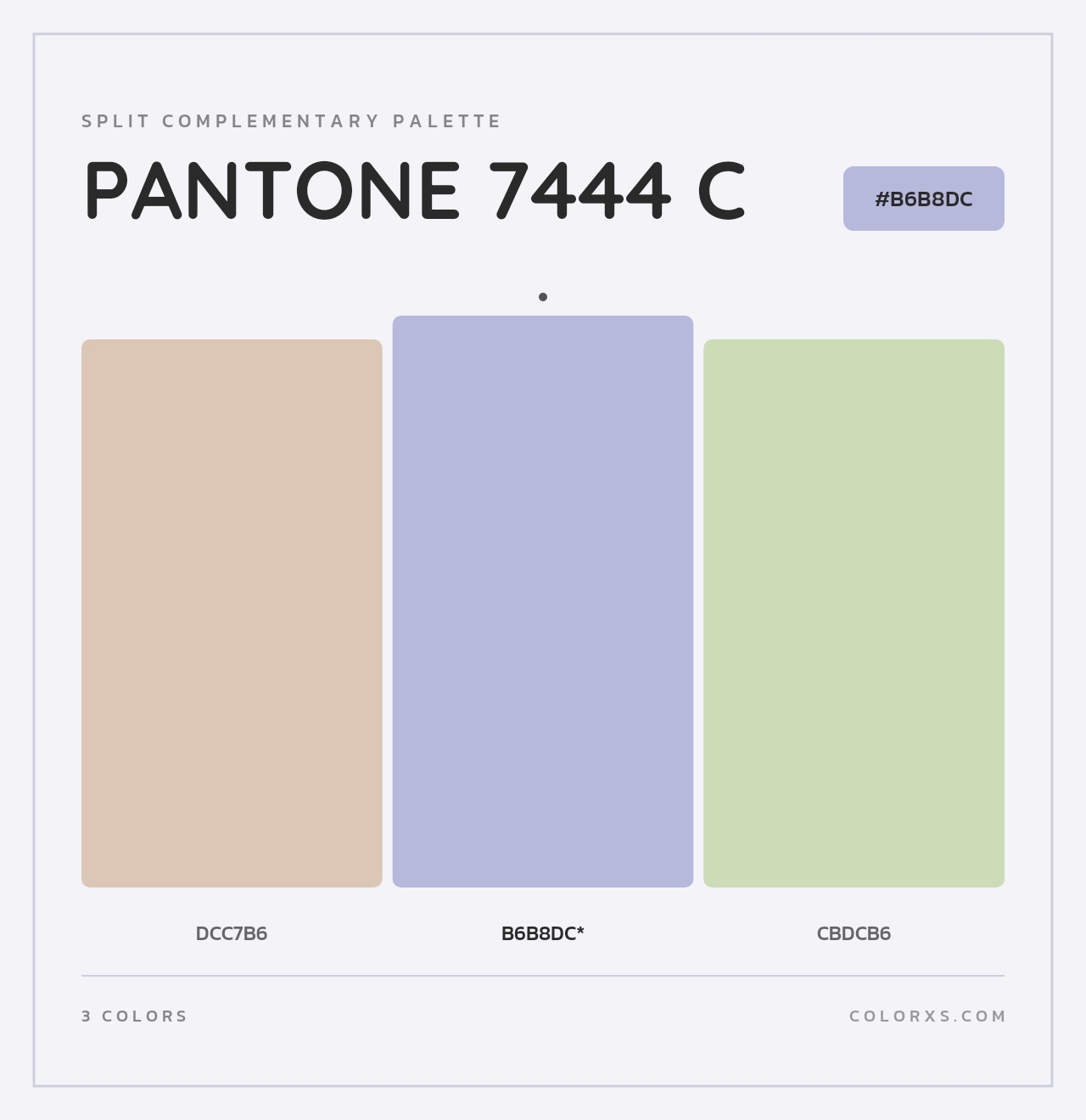PANTONE 7444 C - Split-Complementary Color Palette