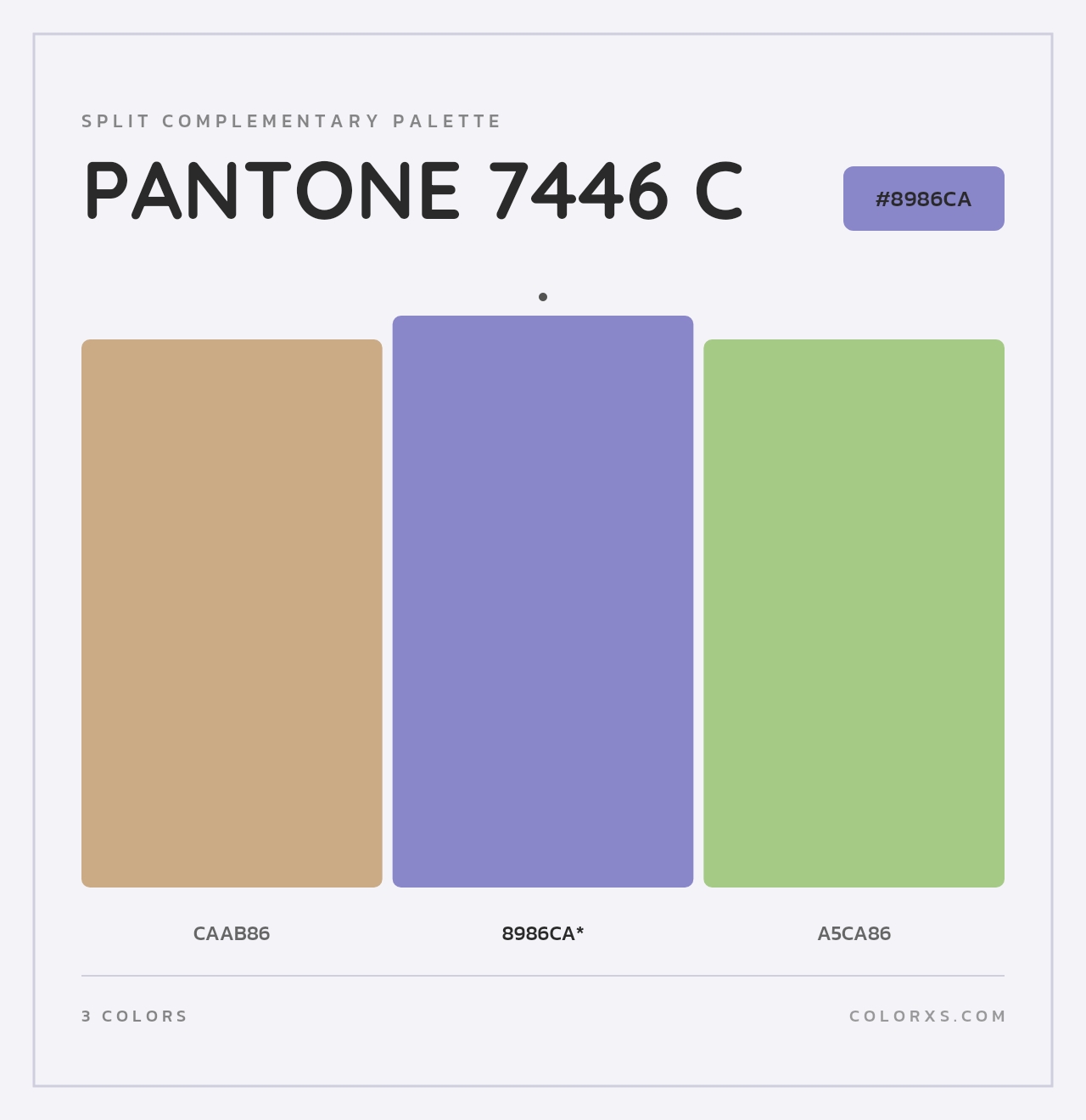 PANTONE 7446 C - Split-Complementary Color Palette