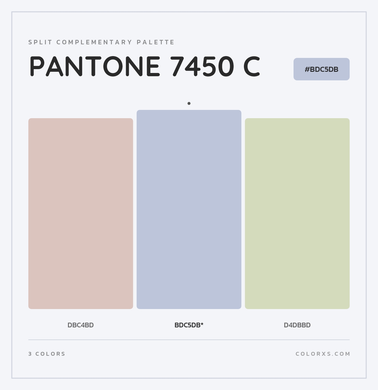 PANTONE 7450 C - Split-Complementary Color Palette