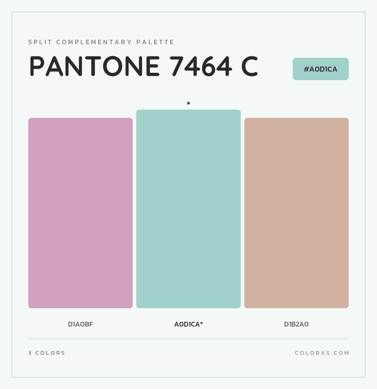 PANTONE 7464 C - Split-Complementary Color Palette