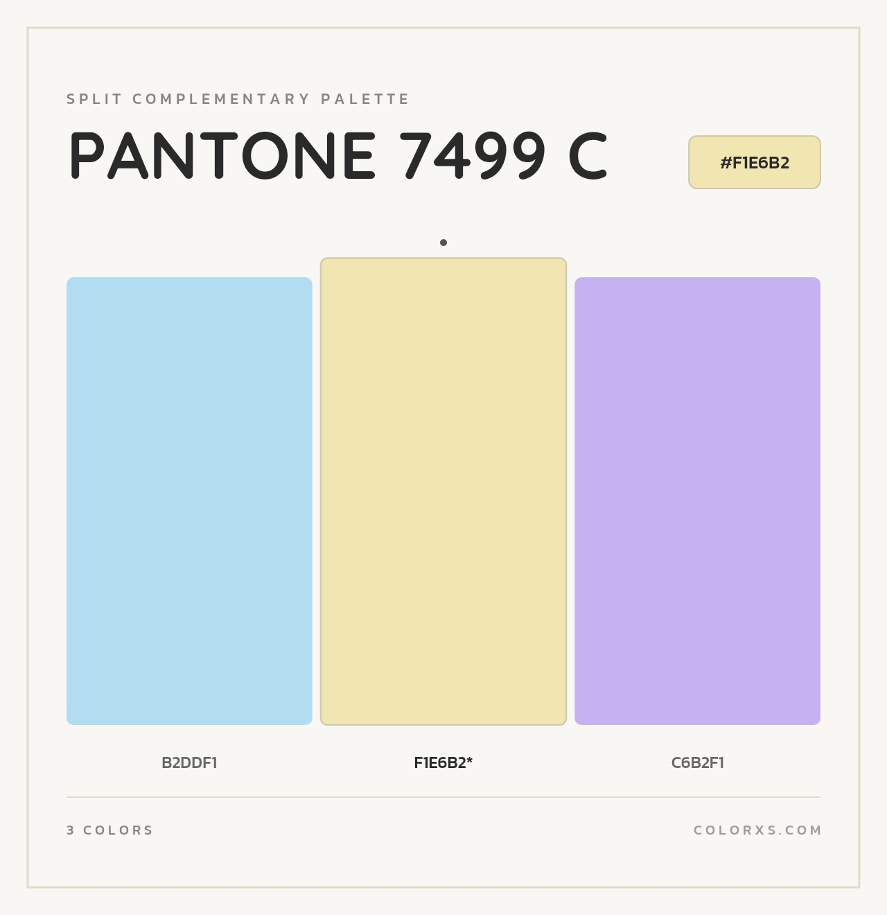 PANTONE 7499 C - Split-Complementary Color Palette