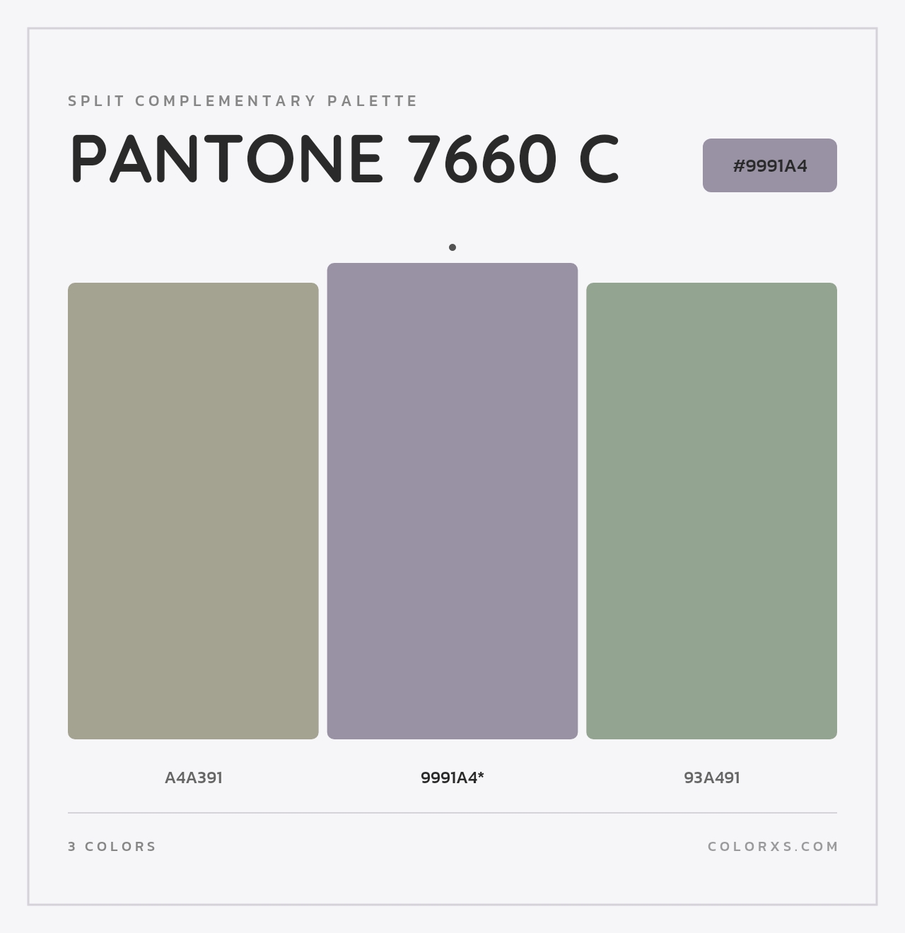 PANTONE 7660 C - Split-Complementary Color Palette