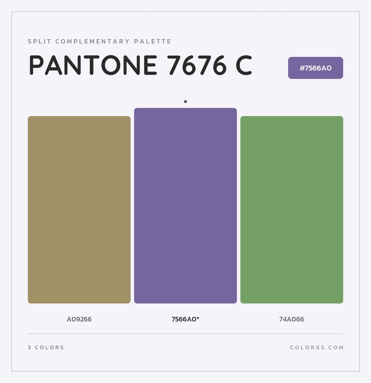 PANTONE 7676 C - Split-Complementary Color Palette