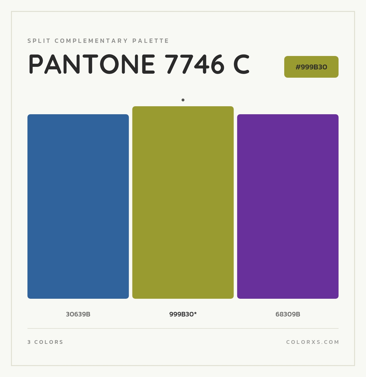 PANTONE 7746 C - Split-Complementary Color Palette