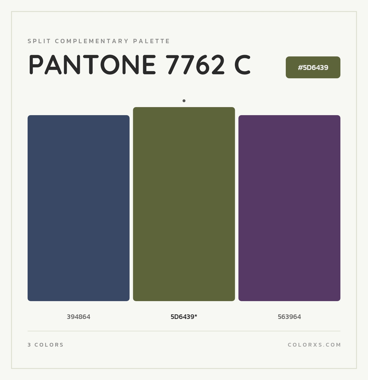 PANTONE 7762 C - Split-Complementary Color Palette