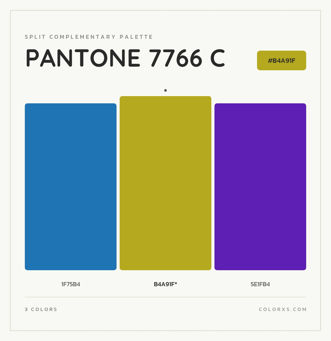 PANTONE 7766 C - Split-Complementary Color Palette