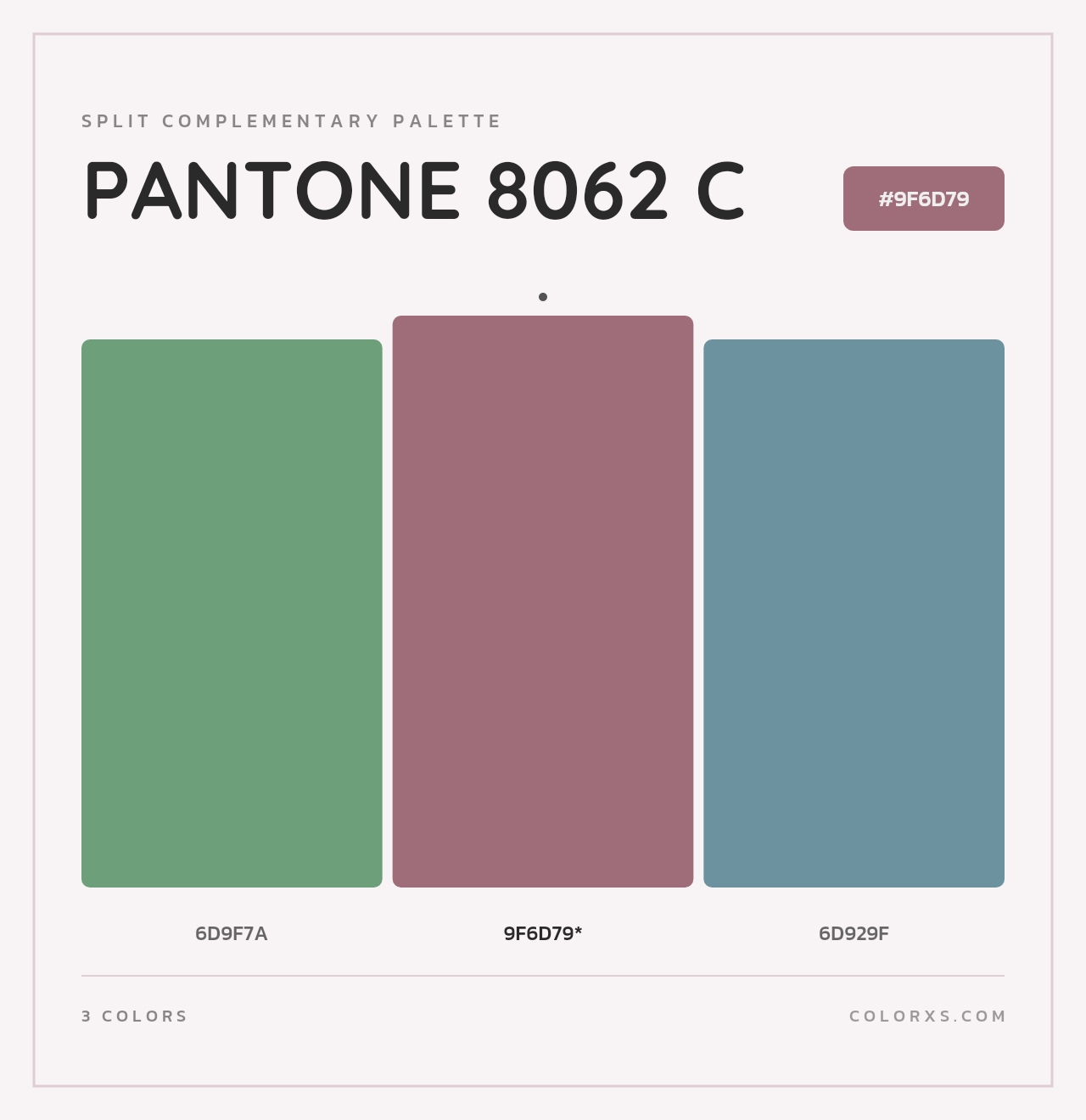 PANTONE 8062 C - Split-Complementary Color Palette