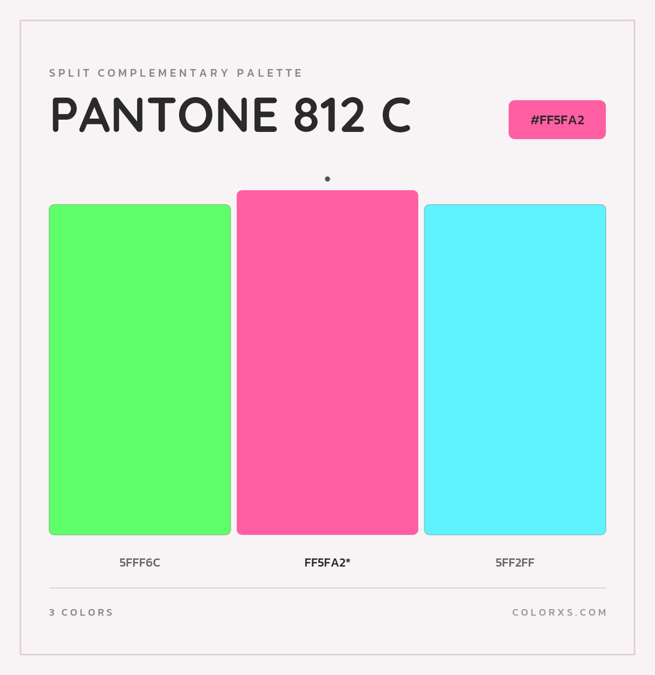 PANTONE 812 C - Split-Complementary Color Palette