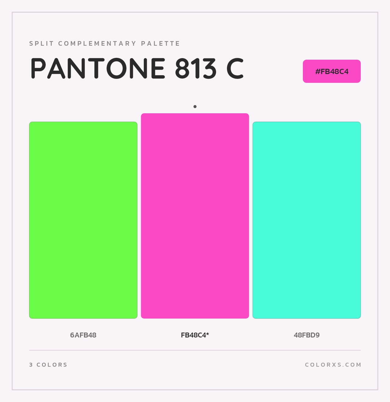 PANTONE 813 C - Split-Complementary Color Palette