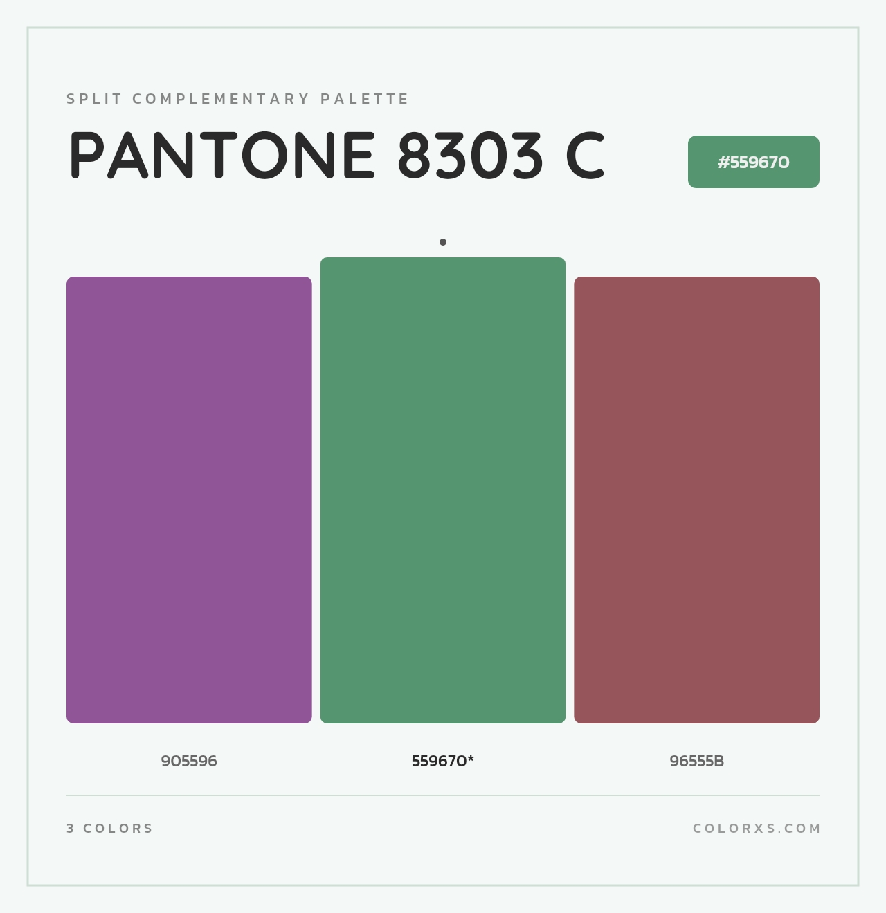PANTONE 8303 C - Split-Complementary Color Palette