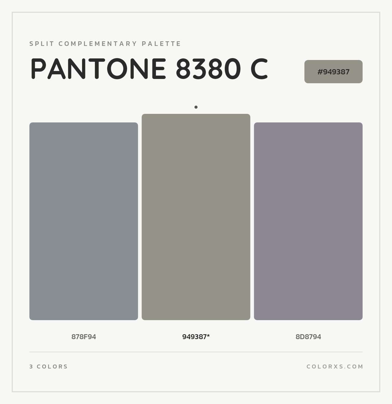 PANTONE 8380 C - Split-Complementary Color Palette