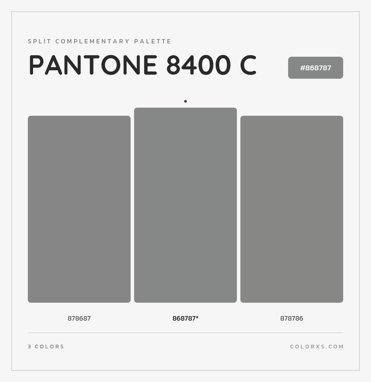 PANTONE 8400 C - Split-Complementary Color Palette