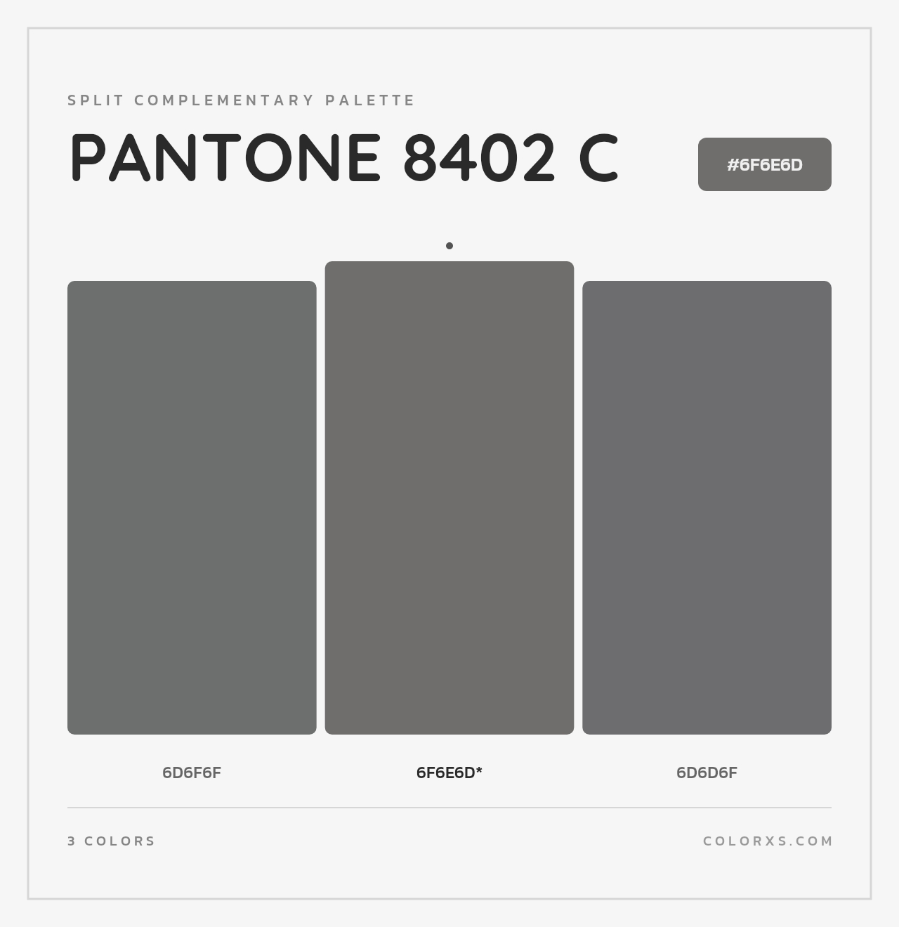 PANTONE 8402 C - Split-Complementary Color Palette