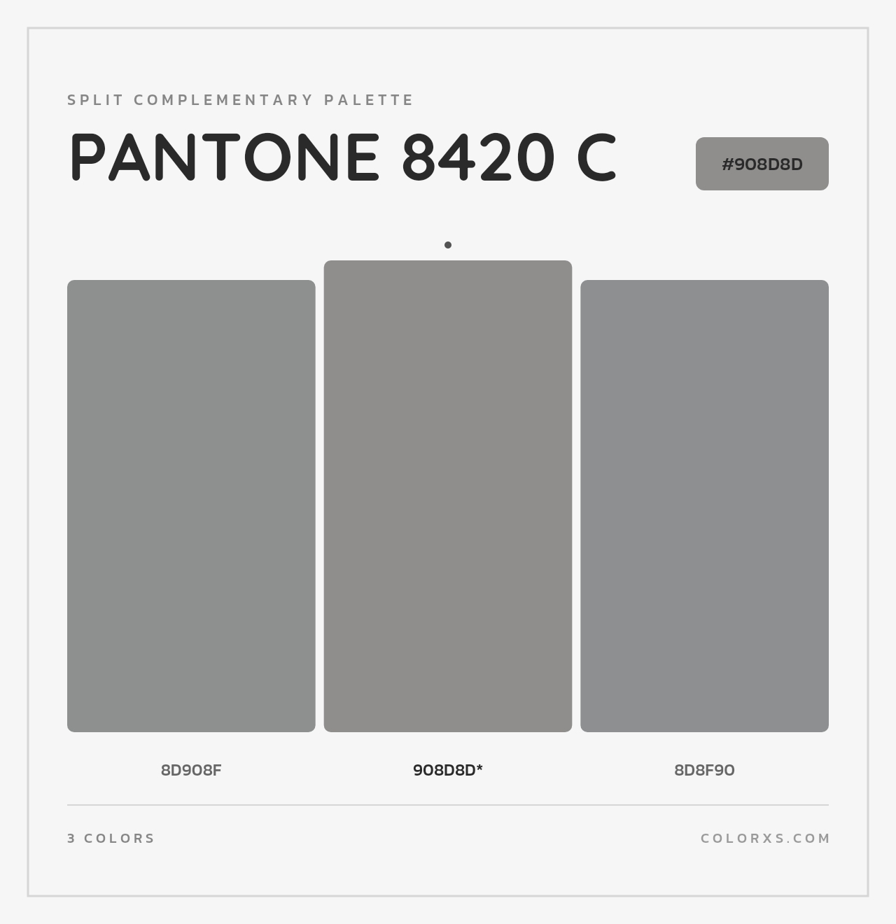 PANTONE 8420 C - Split-Complementary Color Palette