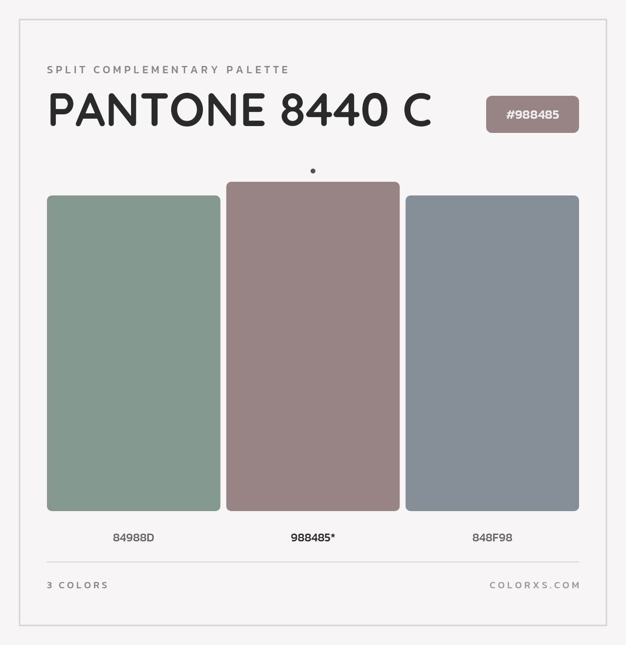 PANTONE 8440 C - Split-Complementary Color Palette