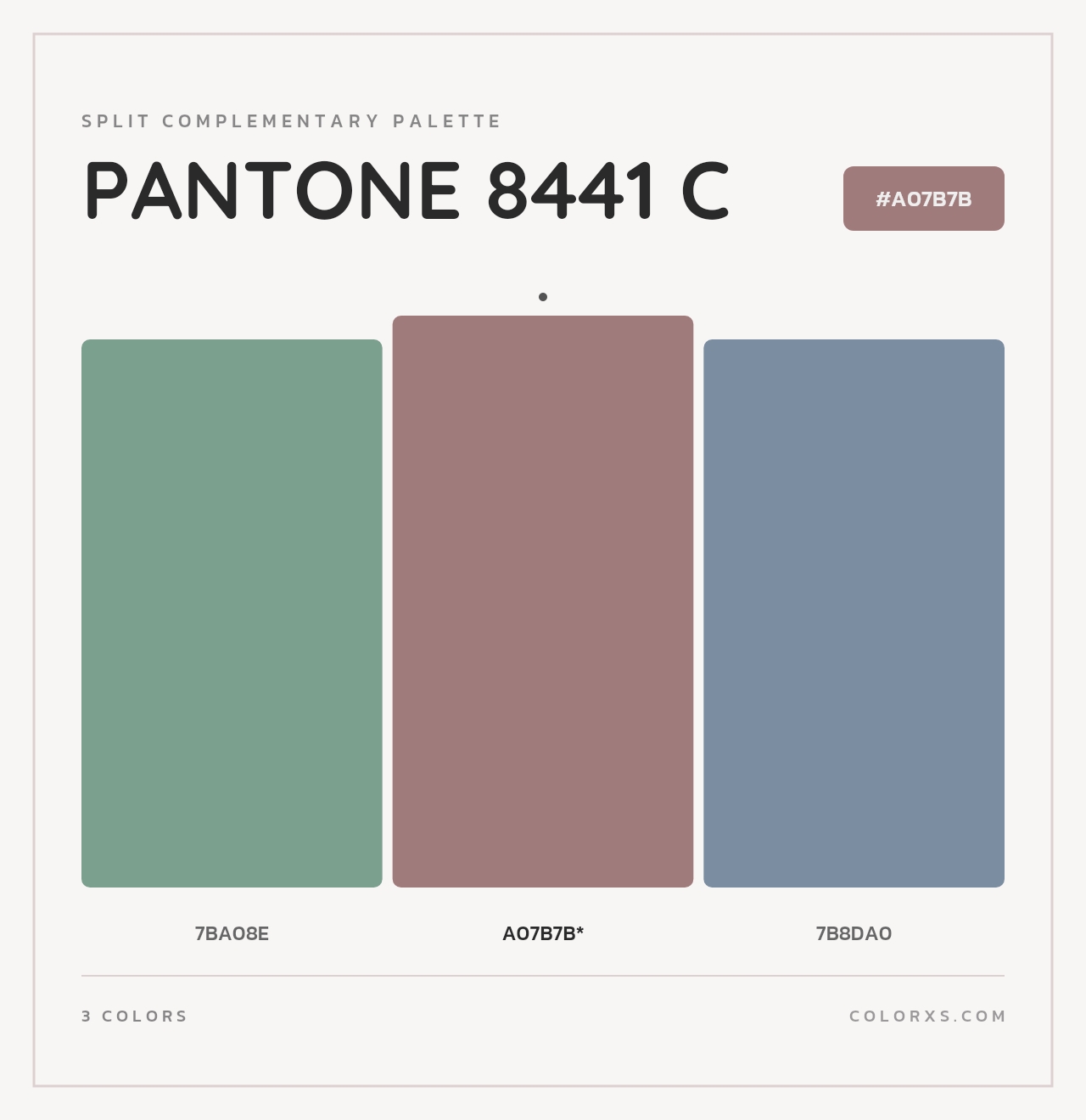 PANTONE 8441 C - Split-Complementary Color Palette