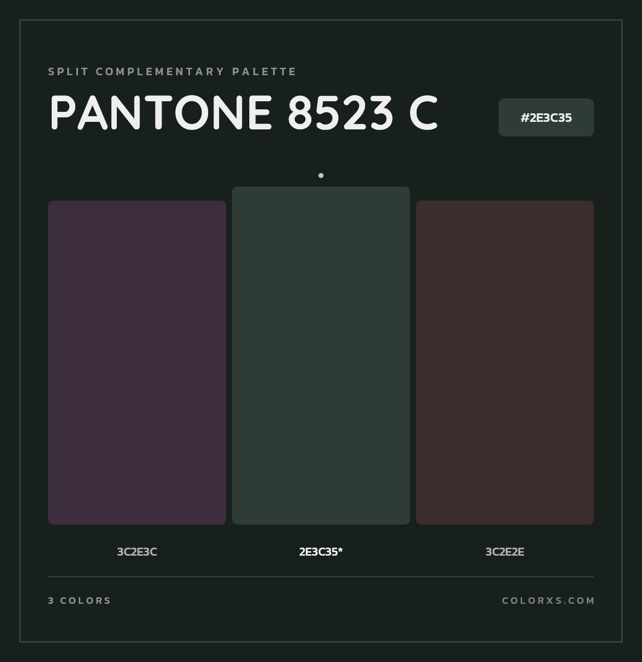 PANTONE 8523 C - Split-Complementary Color Palette