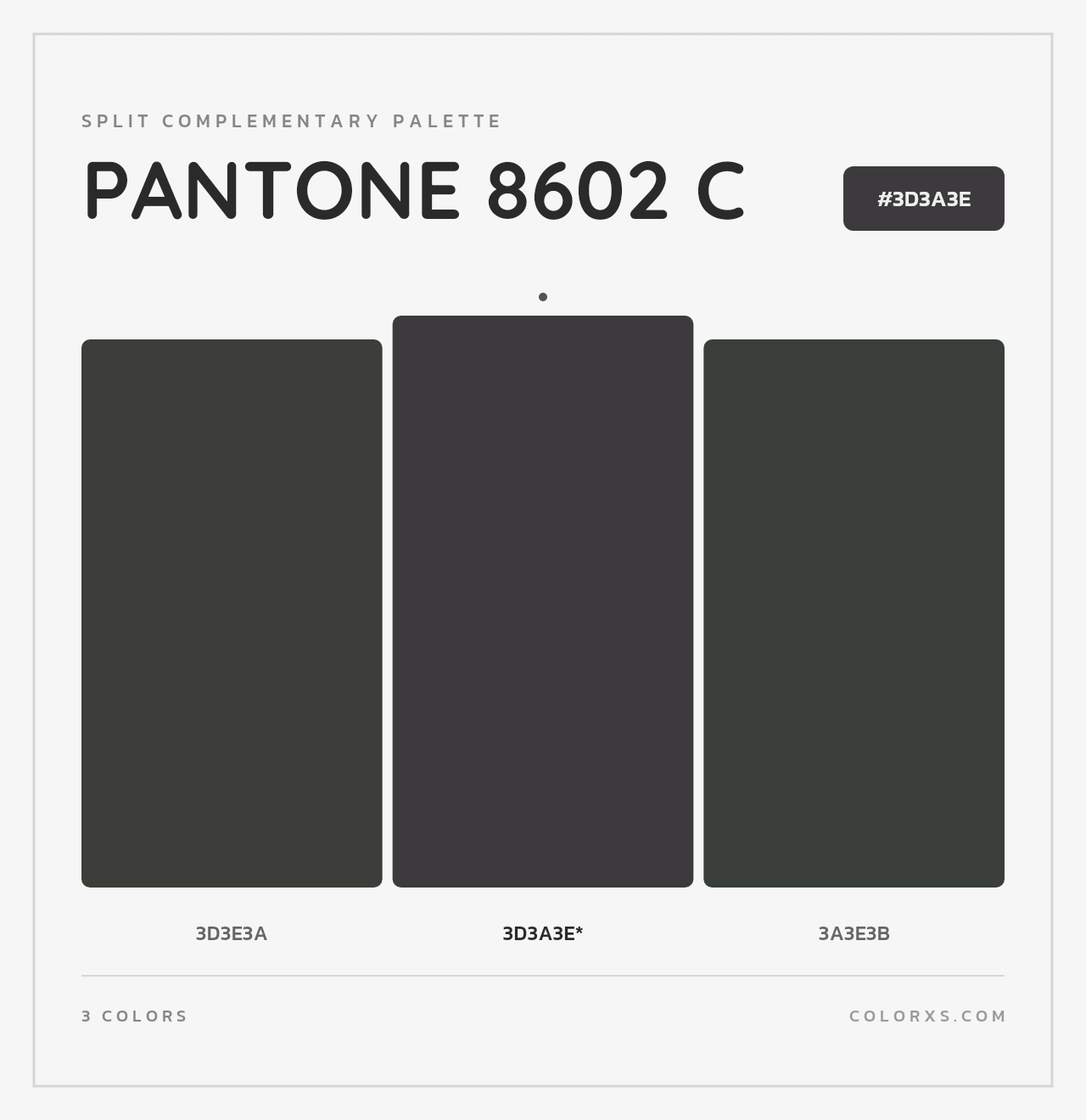 PANTONE 8602 C - Split-Complementary Color Palette