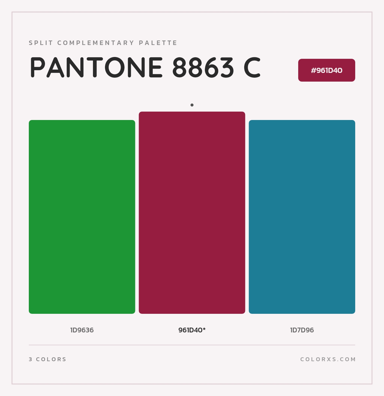 PANTONE 8863 C - Split-Complementary Color Palette