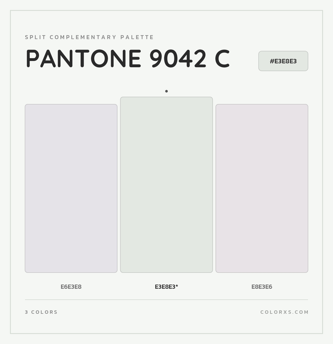 PANTONE 9042 C - Split-Complementary Color Palette