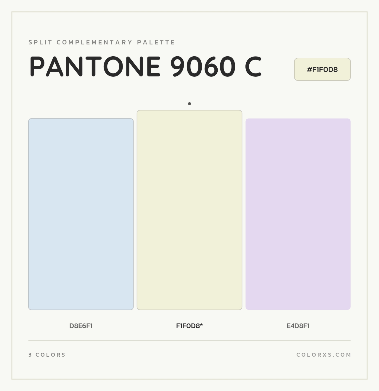 PANTONE 9060 C - Split-Complementary Color Palette